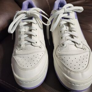 Adidas White and Purple Sneakers